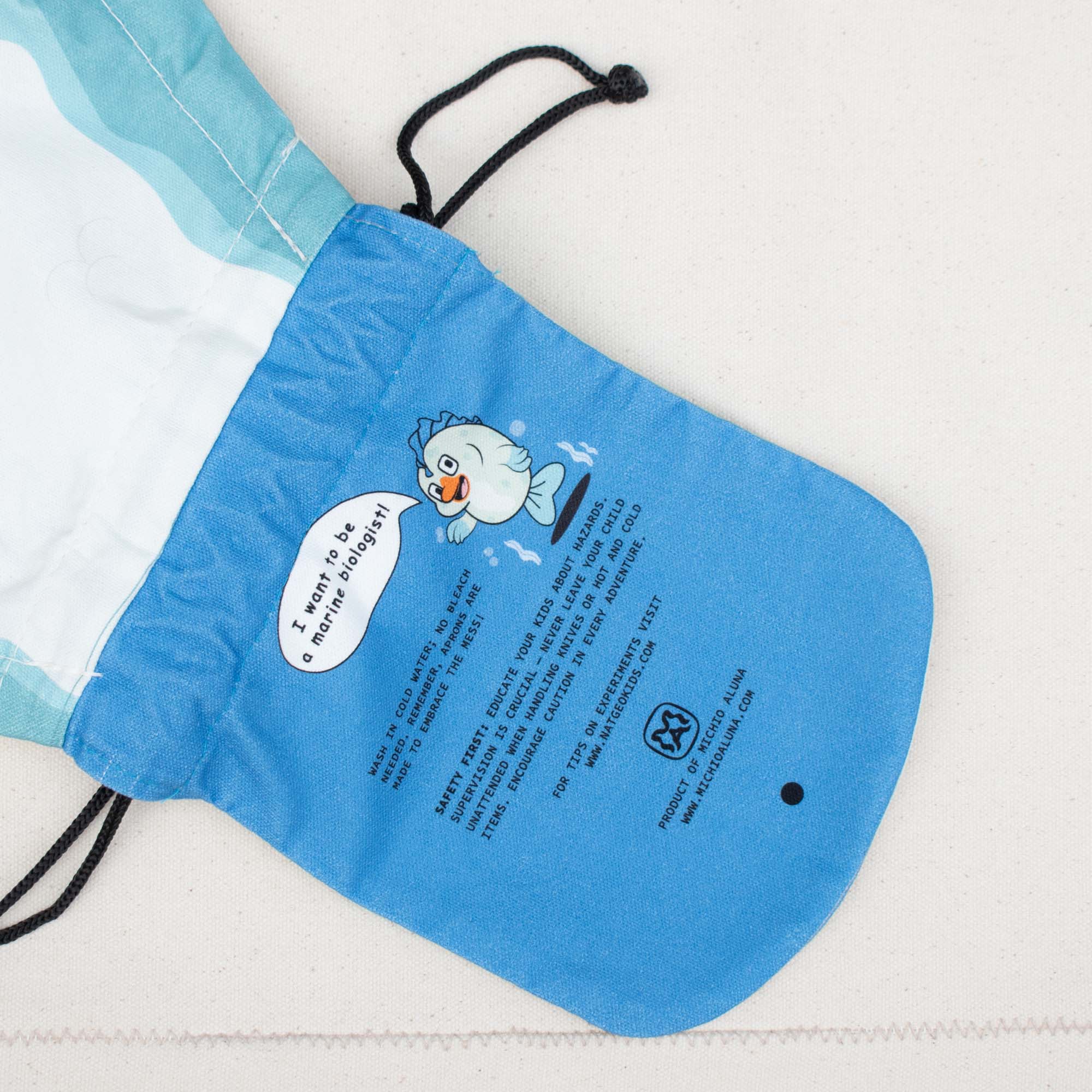 Buffy Blue Fish Kids Apron