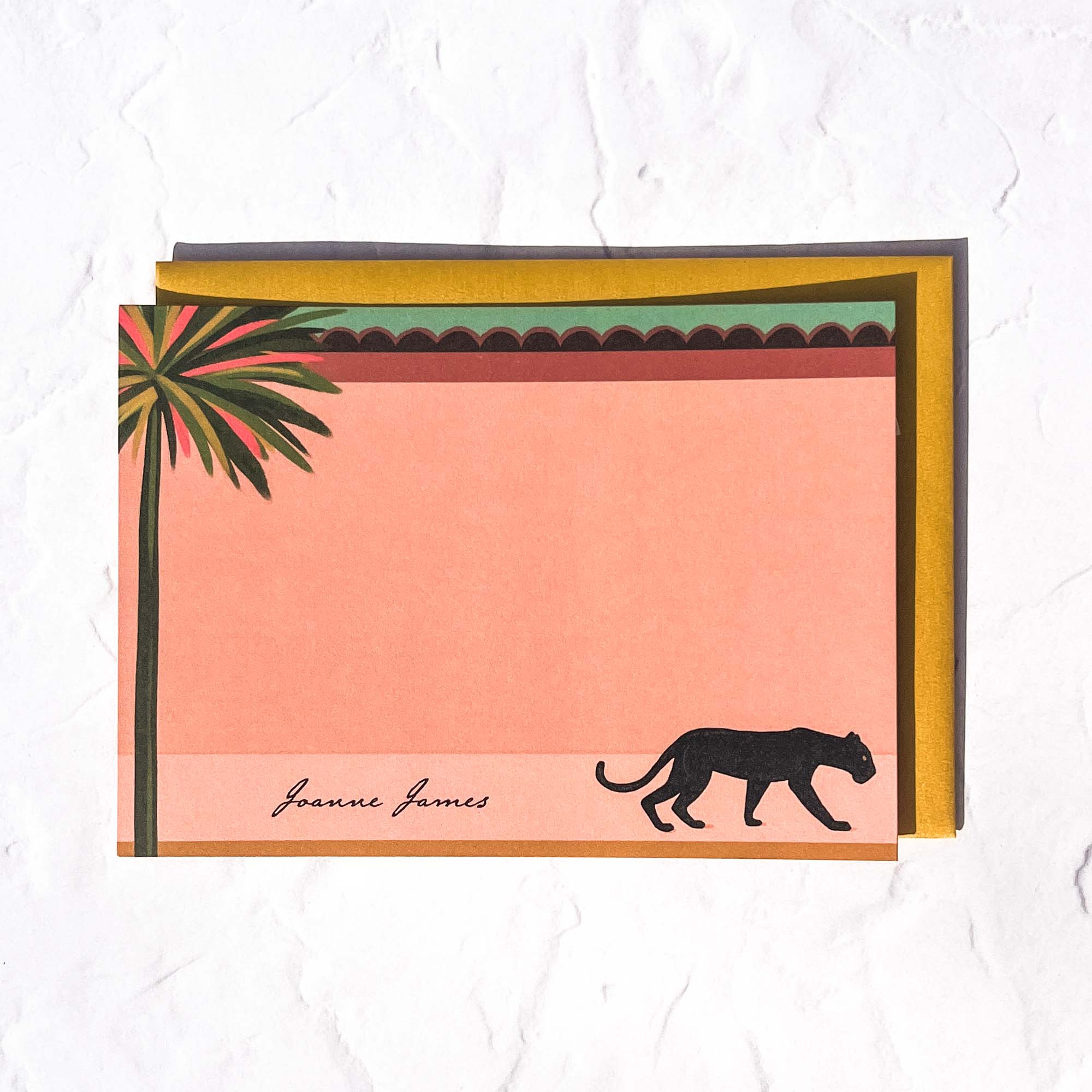 Wild and Free Panther Note Card