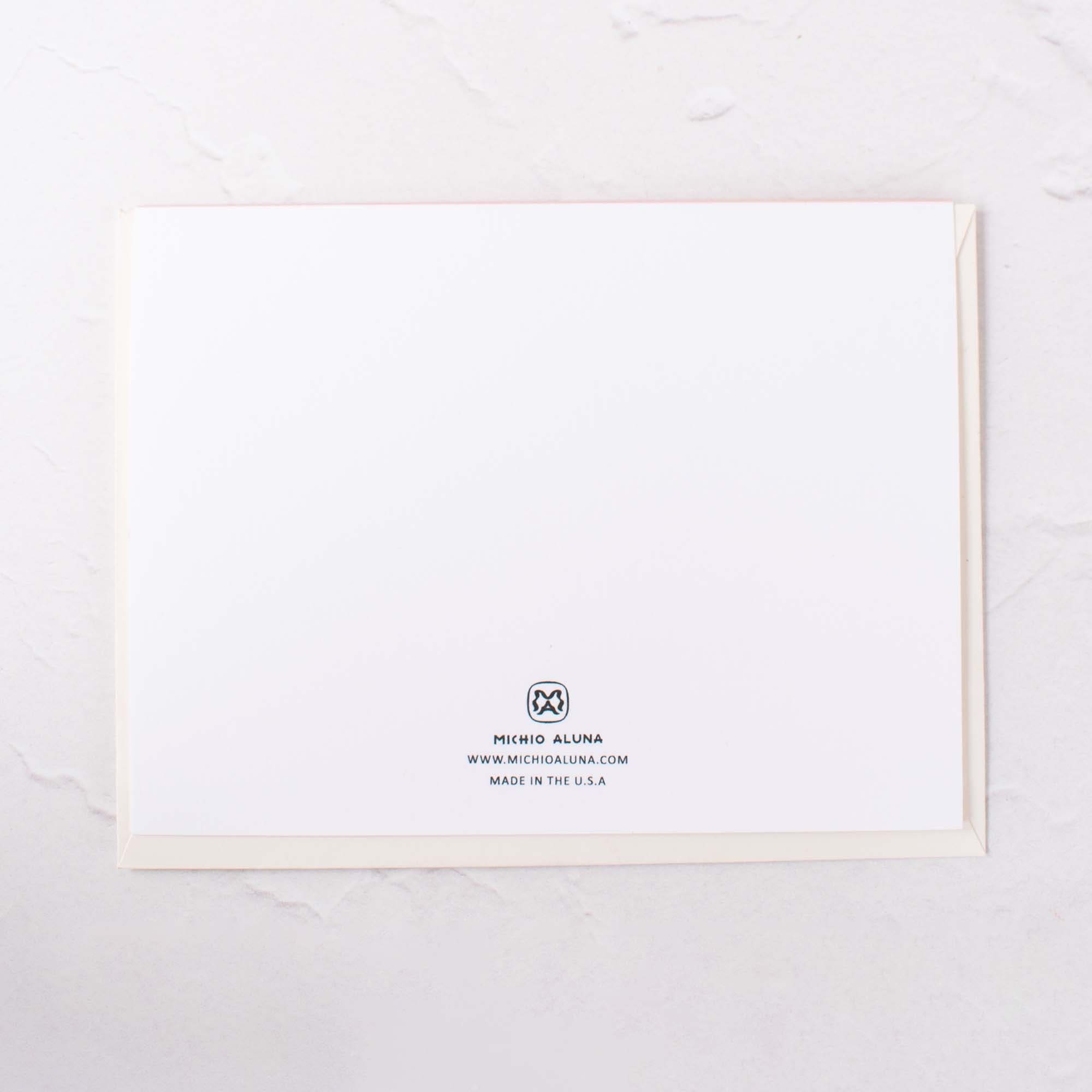 Floral Moon Thank You Card